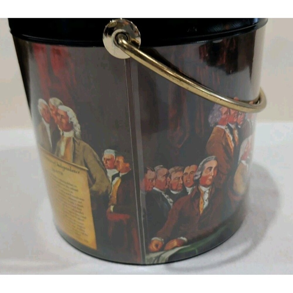 Vintage Thermo-Serv West Bend Ice Bucket Declaration of Independence, July 4th - Picture 6 of 11